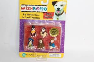 lot A-107 image: Wishbone Emmy Award Winner Mini Figures Set of 5