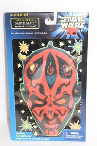 lot A-109 image: Star Wars Episode I Darth Maul Glow-in-the-Dark Wall Scene