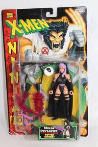lot A-115 image: X-Men Ninja Psylocke Action Figure with Power Sword