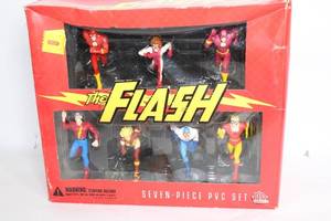 lot 127 image: The Flash Seven-Piece PVC Figure Set