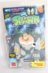 lot A-130 image: Todd McFarlane Spawn Ultra-Action Figure Overtkill with Comic Book
