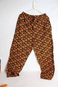 lot 221 image: Pair of Medium Flame-Patterned Pants by Addiction