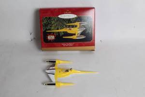 lot 241 image: Hallmark Star Wars Naboo Starfighter Ornament