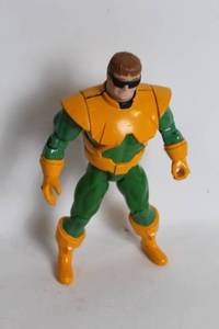 lot 249 image: Vintage Action Figure with Green and Orange Armor