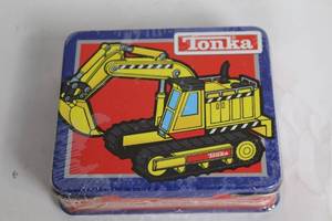 lot 276 image: Tonka Cherry Candy Truck Tin - 2 oz
