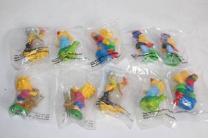 lot 312 image: Set of 10 Burger King The Simpsons Collectible Toys