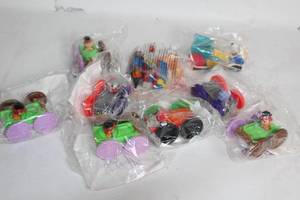 lot 314 image: Set of 7 Vintage Wind-Up Toy Cars in Original Packaging