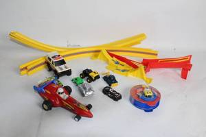 lot 318 image: Collection of Die-Cast Cars with Track Set