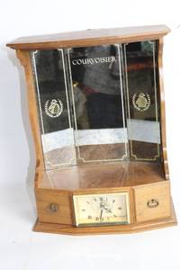 lot 321 image: Vintage Courvoisier Napoleon Hutch Clock