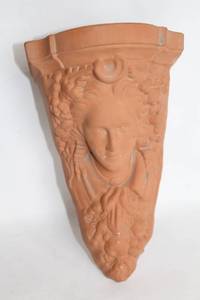 lot 337 image: Terracotta Wall Planter with Classical Design