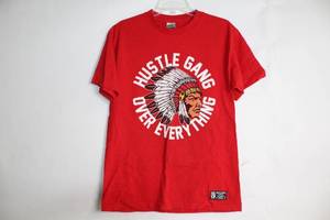lot 358 image: Hustle Gang Over Everything Red T-Shirt, Size L