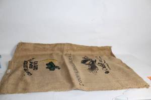 lot 372 image: Large Recycled Coffee Burlap Sack from Costa Rica