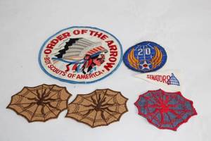 lot 386 image: Collection of Vintage Boy Scouts and Spider Web Patches
