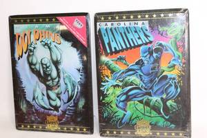 lot 389 image: Miami Dolphins and Carolina Panthers Sealed Game Day Collector Plates