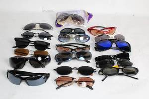 lot 399 image: Collection of 18 Assorted Sunglasses Including Unopened Pair