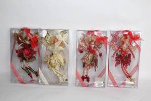 lot 421 image: Set of 4 Elegant Fairy Ornaments in Gift Boxes