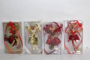 lot 422 image: Set of 4 Christmas Fairy Ornaments in Decorative Boxes