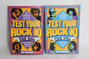 lot 445 image: Set of 2 Test Your Rock IQ Books by Ira Robbins