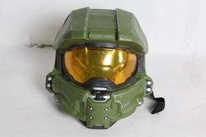lot 459 image: Green Master Chief Spartan Helmet Replica