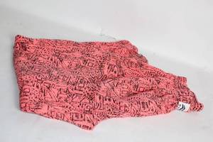lot 468 image: Malibu Classic Cotton Mini Skirt with Abstract Pink Design, Size XS