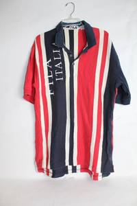 lot 475 image: Vintage Fila Italia Striped Polo Shirt XL