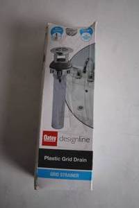 lot 6 image: Oatey Designline Plastic Grid Drain Strainer