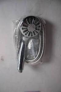 lot 16 image: Chrome Handheld Shower Head with Hose