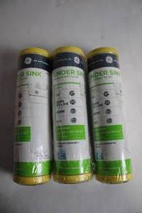 lot 48 image: 3 Pack GE Appliances Under Sink Replacement Filter