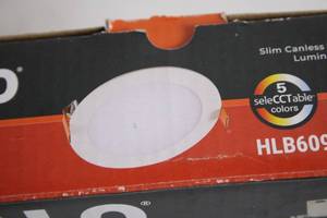 lot 52 image: Halo 6 Slim Canless Recessed Lighting Kit with Selectable Colors