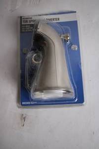 lot 78 image: Decorative Tub Spout with Diverter in Brushed Nickel Finish