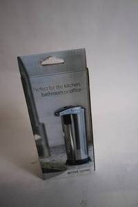 lot 83 image: Battery-Operated Stainless Steel Liquid Dispenser for Kitchen or Bathroom