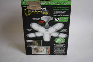 lot 84 image: Beyond Bright Super Nova LED Garage Light with 10 Adjustable Panels