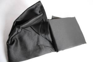 lot 96 image: Black One Door Panel Curtains 54x72 inches