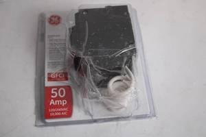lot 154 image: GE 50 Amp Double Pole GFCI Circuit Breaker