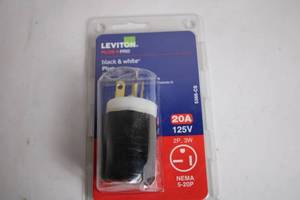 lot 159 image: Leviton Plus Pro 20A 125V Electrical Plug