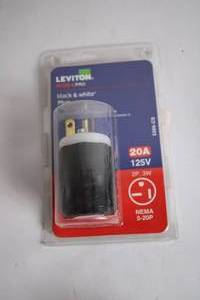 lot 164 image: Leviton NEMA 5-20P 20A 125V Electrical Plug