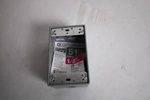 lot 169 image: 5-Hole 12 Inch Metal Electrical Box