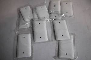lot 188 image: Collection of 10 White Plastic Outlet Covers