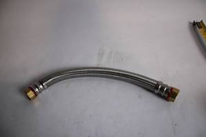 lot 204 image: Flexible Steel Braided Faucet Supply Line Hose