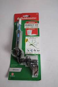 lot 208 image: Fluidmaster Universal Perfect Fit Toilet Tank Lever Chrome