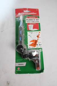 lot 209 image: Fluidmaster Perfect Fit Universal Toilet Tank Lever - Chrome