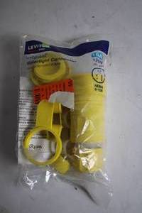 lot 230 image: Leviton Yellow Weatherproof Connector 15A 125V