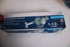 lot 233 image: Commercial Electric Ceiling Fan Support Box with Brace Kit