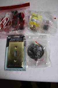 lot 256 image: Collection of Electrical Components and Hardware Accessories