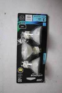 lot 265 image: Feit Electric Enhance BR30 LED Light Bulbs Daylight 5000K 3-Pack