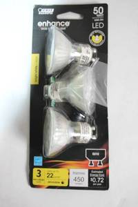 lot 269 image: 3-Pack LED GU10 Light Bulbs by Enbrighten