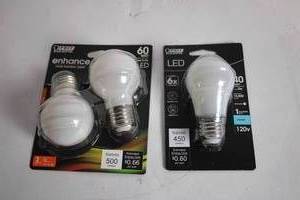 lot 276 image: Lot of LED Light Bulbs Including 40W and 60W Equivalents