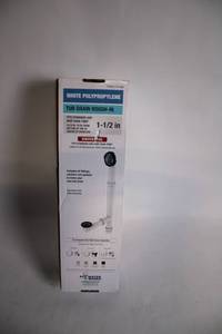 lot 289 image: White Polypropylene Tub Drain Rough-In Universal Kit