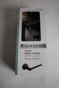lot 292 image: Glacier Bay Oil Rubbed Bronze Toilet Paper Holder