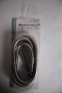 lot 293 image: Glacier Bay 86in Chrome Shower Hose